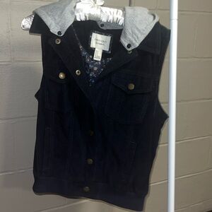 Forever 21 Blue Corduroy Vest
